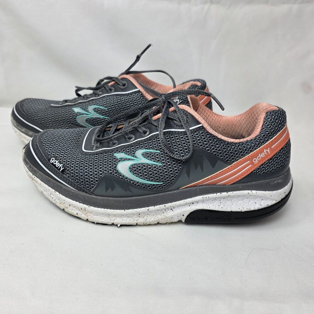 Gravity Defyer Womens 10.5 VersoShock Running Shoes Gray Coral